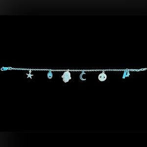 Johnny Was Celestial Sterling Silver Charm Bracelet with Hamsa 🪬🌙🧿